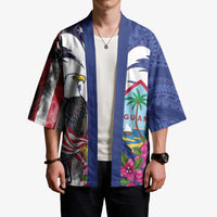 United States Guam Kimono USA Eagle Guahan Seal Bougainvillea LT14 - Polynesian Pride