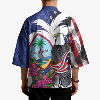 United States Guam Kimono USA Eagle Guahan Seal Bougainvillea LT14 - Polynesian Pride