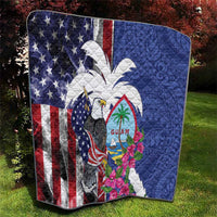 United States Guam Quilt USA Eagle Guahan Seal Bougainvillea LT14 - Polynesian Pride