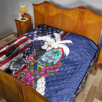 United States Guam Quilt USA Eagle Guahan Seal Bougainvillea LT14 - Polynesian Pride