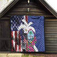 United States Guam Quilt USA Eagle Guahan Seal Bougainvillea LT14 - Polynesian Pride
