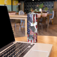 United States Guam Skinny Tumbler USA Eagle Guahan Seal Bougainvillea LT14 - Polynesian Pride