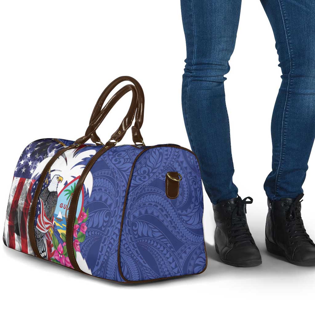 United States Guam Travel Bag USA Eagle Guahan Seal Bougainvillea LT14 - Polynesian Pride