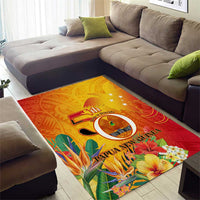 Papua New Guinea Independence Day Area Rug 50th Anniversary Unity in Diversity LT14 - Polynesian Pride