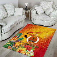 Papua New Guinea Independence Day Area Rug 50th Anniversary Unity in Diversity LT14 - Polynesian Pride