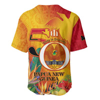 Papua New Guinea Independence Day Baseball Jersey 50th Anniversary Unity in Diversity LT14 - Polynesian Pride