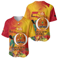 Papua New Guinea Independence Day Baseball Jersey 50th Anniversary Unity in Diversity LT14 - Polynesian Pride