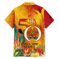 Papua New Guinea Independence Day Family Matching Off Shoulder Maxi Dress and Hawaiian Shirt 50th Anniversary Unity in Diversity LT14 - Polynesian Pride