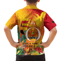 Papua New Guinea Independence Day Family Matching Summer Maxi Dress and Hawaiian Shirt 50th Anniversary Unity in Diversity LT14 - Polynesian Pride