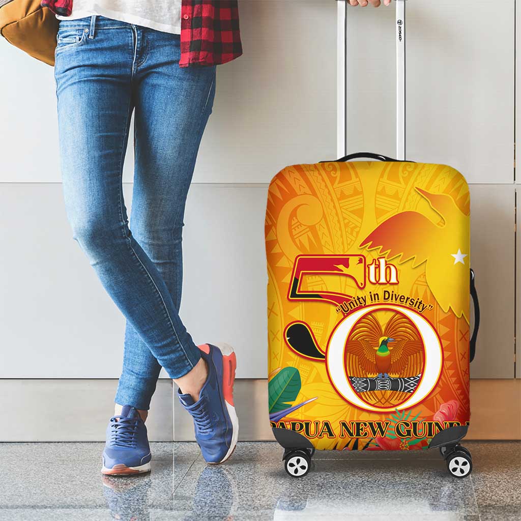 Papua New Guinea Independence Day Luggage Cover 50th Anniversary Unity in Diversity LT14 - Polynesian Pride