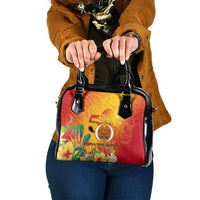 Papua New Guinea Independence Day Shoulder Handbag 50th Anniversary Unity in Diversity LT14 One Size Red - Polynesian Pride