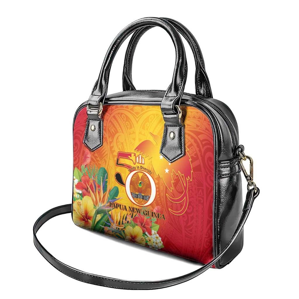 Papua New Guinea Independence Day Shoulder Handbag 50th Anniversary Unity in Diversity LT14 - Polynesian Pride