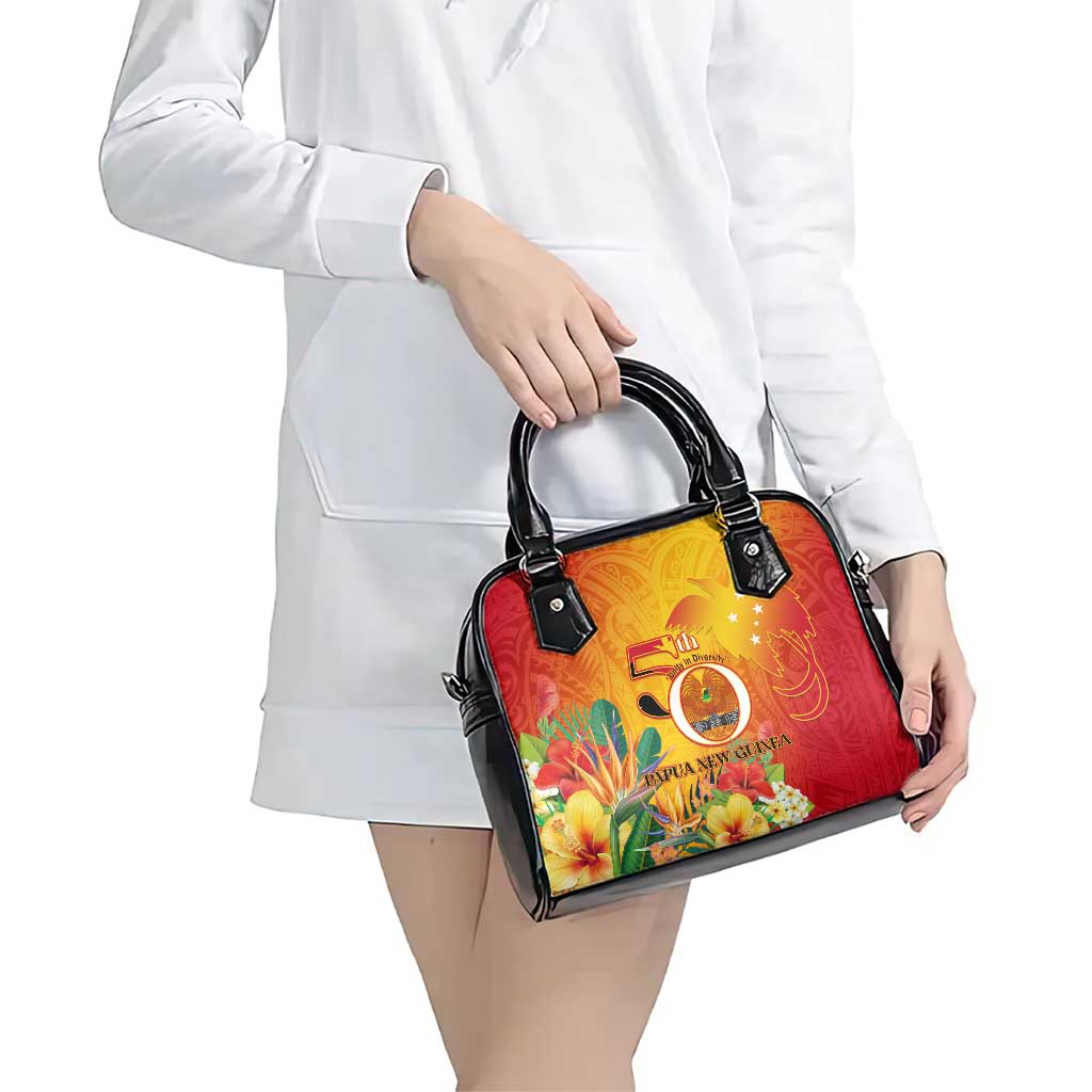 Papua New Guinea Independence Day Shoulder Handbag 50th Anniversary Unity in Diversity LT14 - Polynesian Pride