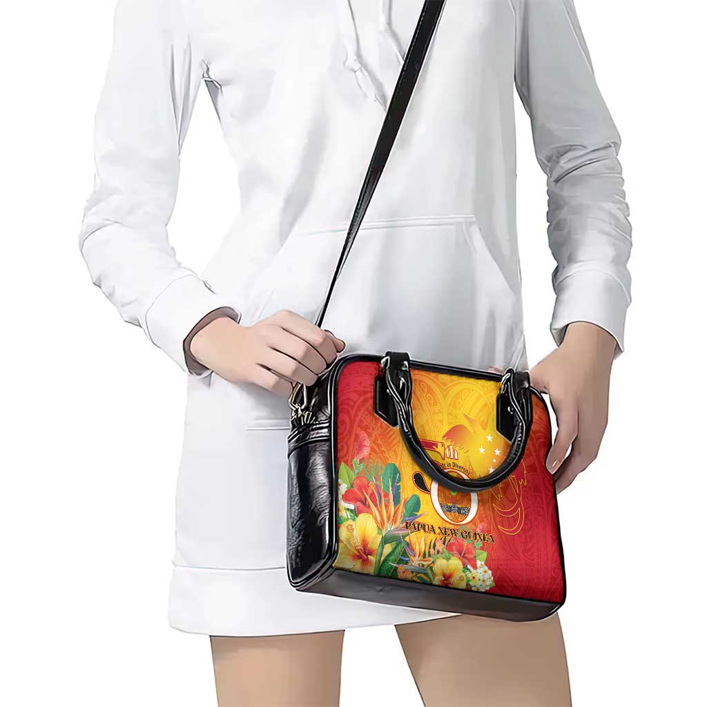 Papua New Guinea Independence Day Shoulder Handbag 50th Anniversary Unity in Diversity LT14 - Polynesian Pride