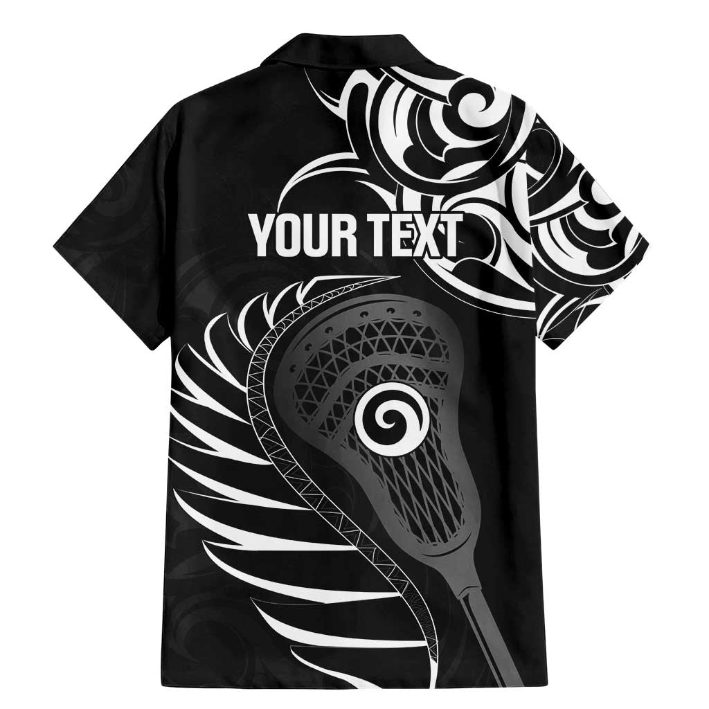 Personalised New Zealand Silver Fern Lacrosse Family Matching Mermaid Dress and Hawaiian Shirt Aotearoa Maori Pattern LT14 - Polynesian Pride