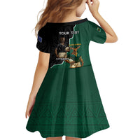 Personalised New Zealand And South Africa Rugby Family Matching Summer Maxi Dress and Hawaiian Shirt 2024 All Black Springboks Mascots Together LT14 - Polynesian Pride
