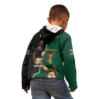 Personalised New Zealand And South Africa Rugby Kid Hoodie 2024 All Black Springboks Mascots Together LT14 - Polynesian Pride