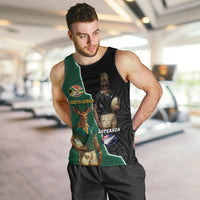 Personalised New Zealand And South Africa Rugby Men Tank Top 2024 All Black Springboks Mascots Together LT14 Green - Polynesian Pride