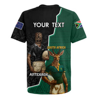 Personalised New Zealand And South Africa Rugby Rugby Jersey 2024 All Black Springboks Mascots Together LT14 - Polynesian Pride