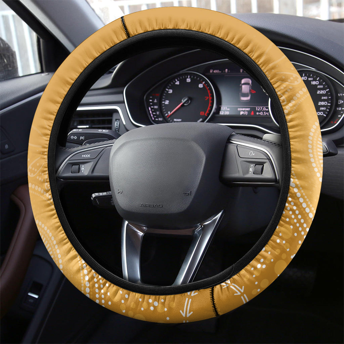 New Zealand And Australia Rugby Steering Wheel Cover 2024 All Black Wallabies Mascots Together LT14 - Polynesian Pride