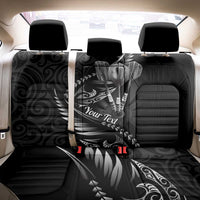 Personalised All Black New Zealand Darts Back Car Seat Cover Aoteroa Fern Maori Galaxy Style LT14 - Polynesian Pride