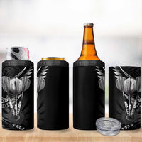 All Black New Zealand Darts 4 in 1 Can Cooler Tumbler Aoteroa Fern Maori Galaxy Style LT14 - Polynesian Pride