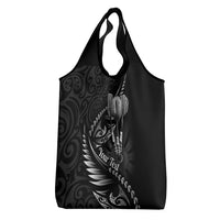 Personalised All Black New Zealand Darts Grocery Bag Aoteroa Fern Maori Galaxy Style LT14 - Polynesian Pride