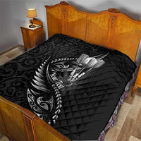 Personalised All Black New Zealand Darts Quilt Aoteroa Fern Maori Galaxy Style LT14 - Polynesian Pride