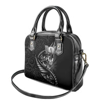 Personalised All Black New Zealand Darts Shoulder Handbag Aoteroa Fern Maori Galaxy Style LT14 - Polynesian Pride