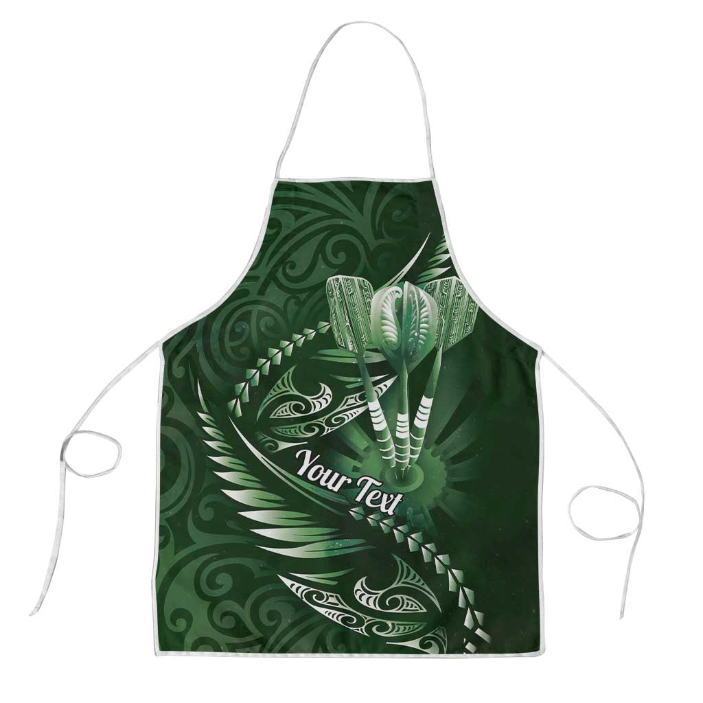 Personalised All Green New Zealand Darts Apron Aoteroa Fern Maori Galaxy Style - Polynesian Pride