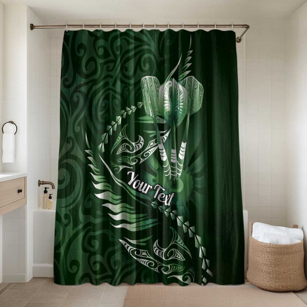 Personalised All Green New Zealand Darts Bathroom Set Aoteroa Fern Maori Galaxy Style - Polynesian Pride