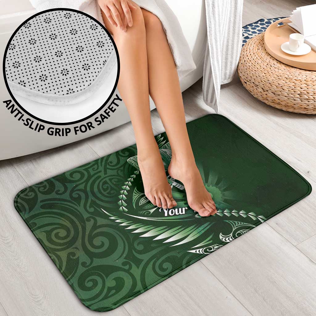 Personalised All Green New Zealand Darts Bathroom Set Aoteroa Fern Maori Galaxy Style - Polynesian Pride