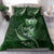 Personalised All Green New Zealand Darts Bedding Set Aoteroa Fern Maori Galaxy Style