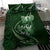 Personalised All Green New Zealand Darts Bedding Set Aoteroa Fern Maori Galaxy Style