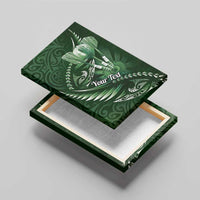 Personalised All Green New Zealand Darts Canvas Wall Art Aoteroa Fern Maori Galaxy Style LT14 - Polynesian Pride