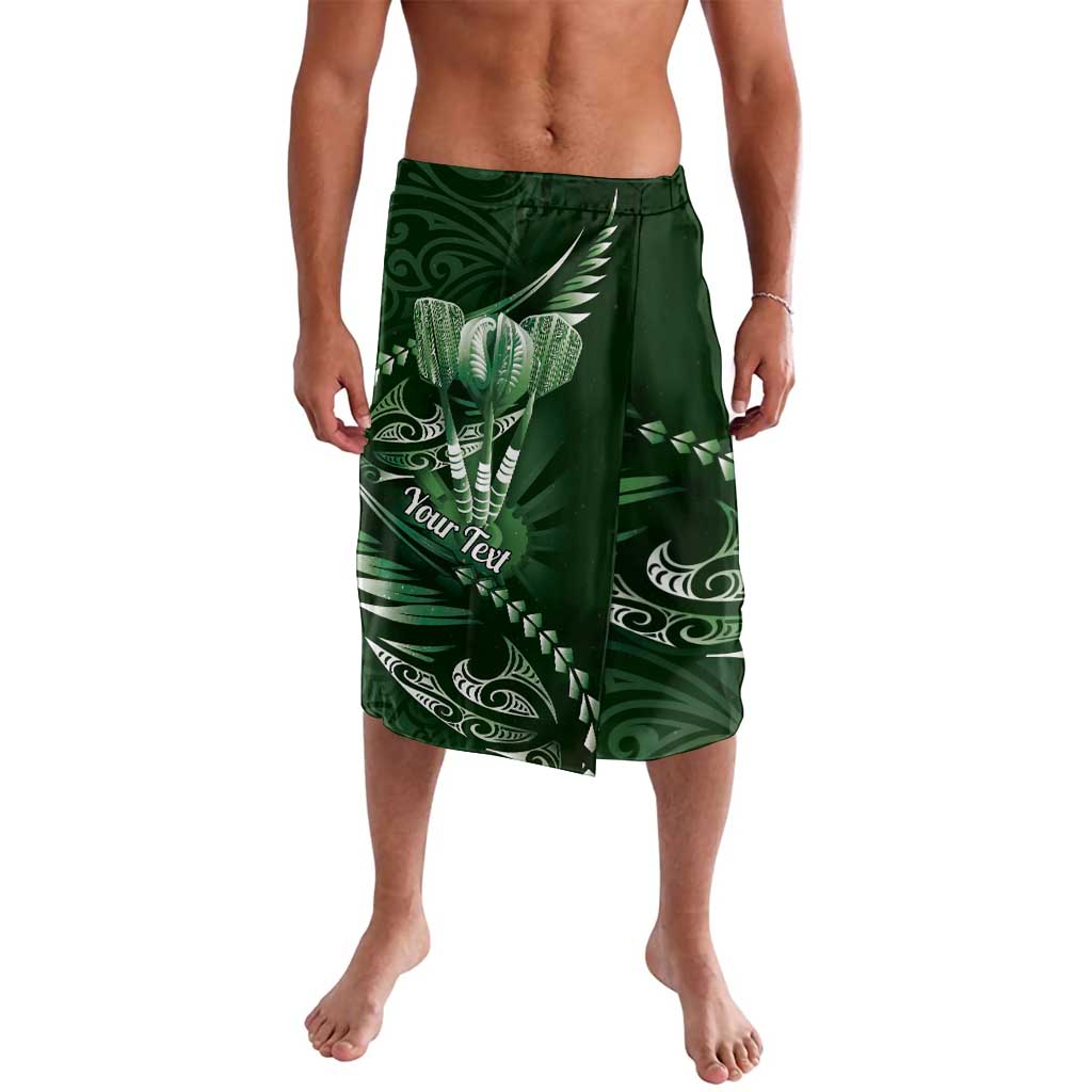 Personalised All Green New Zealand Darts Lavalava Aoteroa Fern Maori Galaxy Style LT14 Green - Polynesian Pride