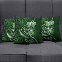 Personalised All Green New Zealand Darts Pillow Cover Aoteroa Fern Maori Galaxy Style - Polynesian Pride