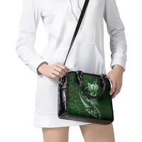 Personalised All Green New Zealand Darts Shoulder Handbag Aoteroa Fern Maori Galaxy Style LT14 - Polynesian Pride