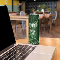 All Green New Zealand Darts Skinny Tumbler Aoteroa Fern Maori Galaxy Style LT14 - Polynesian Pride