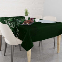 Personalised All Green New Zealand Darts Tablecloth Aoteroa Fern Maori Galaxy Style LT14 - Polynesian Pride