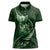 Personalised All Green New Zealand Darts Women Polo Shirt Aoteroa Fern Maori Galaxy Style