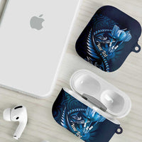 Personalised All Blue New Zealand Darts AirPods Case Aoteroa Fern Maori Galaxy Style - Polynesian Pride