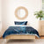 Personalised All Blue New Zealand Darts Bedding Set Aoteroa Fern Maori Galaxy Style