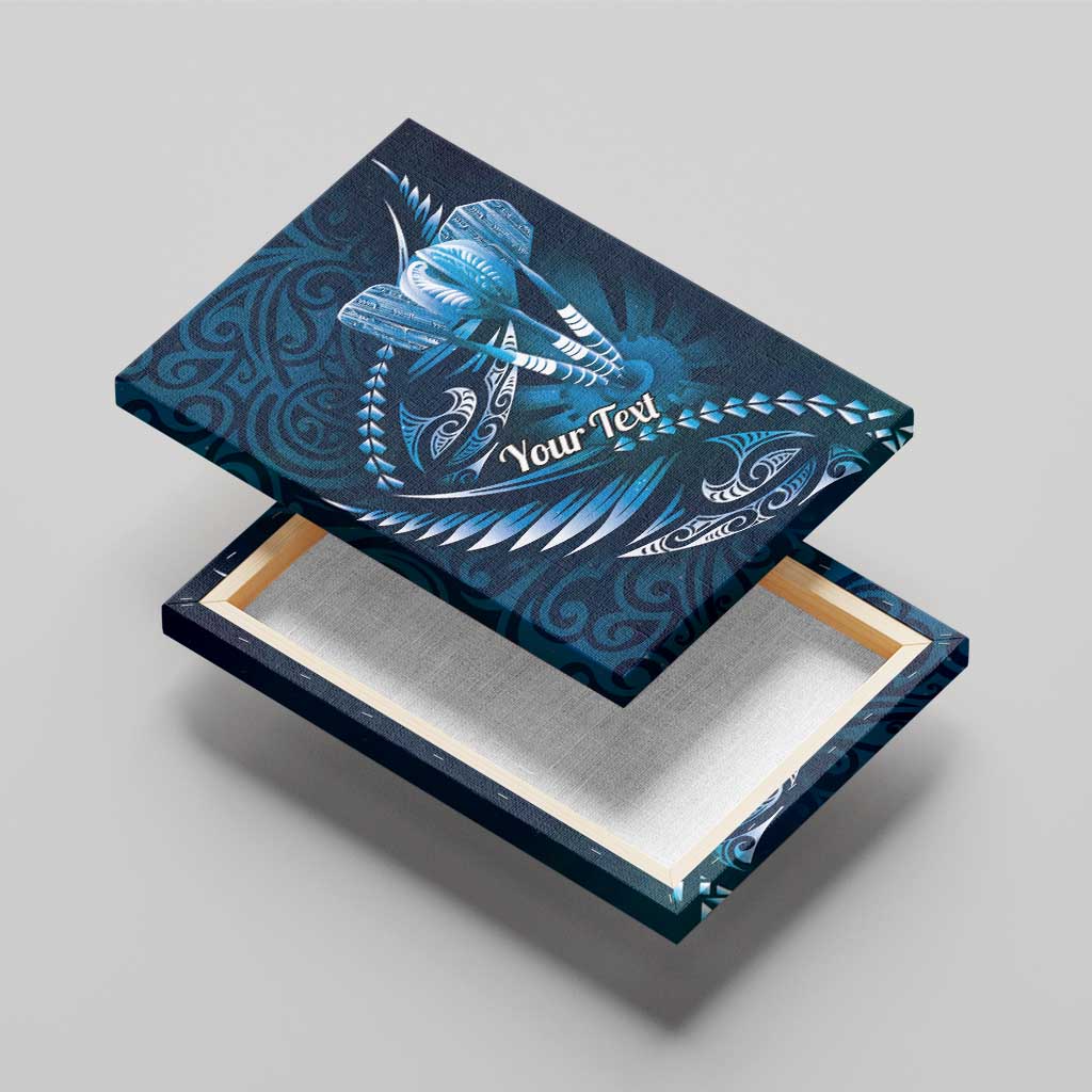 Personalised All Blue New Zealand Darts Canvas Wall Art Aoteroa Fern Maori Galaxy Style LT14 - Polynesian Pride