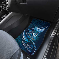 Personalised All Blue New Zealand Darts Car Mats Aoteroa Fern Maori Galaxy Style LT14 - Polynesian Pride