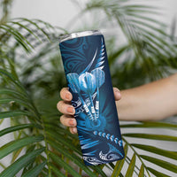 All Blue New Zealand Darts Skinny Tumbler Aoteroa Fern Maori Galaxy Style LT14 - Polynesian Pride