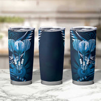 All Blue New Zealand Darts Tumbler Cup Aoteroa Fern Maori Galaxy Style LT14 - Polynesian Pride