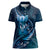 Personalised All Blue New Zealand Darts Women Polo Shirt Aoteroa Fern Maori Galaxy Style