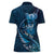 Personalised All Blue New Zealand Darts Women Polo Shirt Aoteroa Fern Maori Galaxy Style