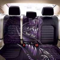 Personalised All Purple New Zealand Darts Back Car Seat Cover Aoteroa Fern Maori Galaxy Style LT14 - Polynesian Pride